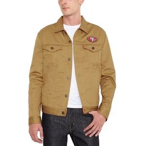 NWOT Men's Levi's NFL Gold San Francisco 49ers Twill Trucker Jacket XXL